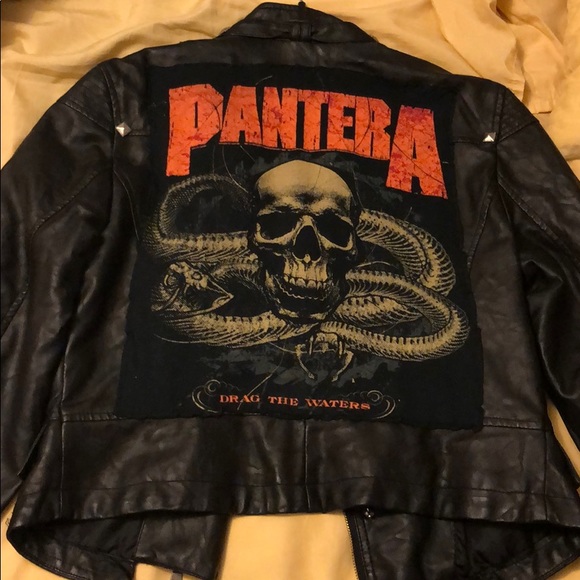 Jackets & Blazers - Faux leather jacket vest pantera